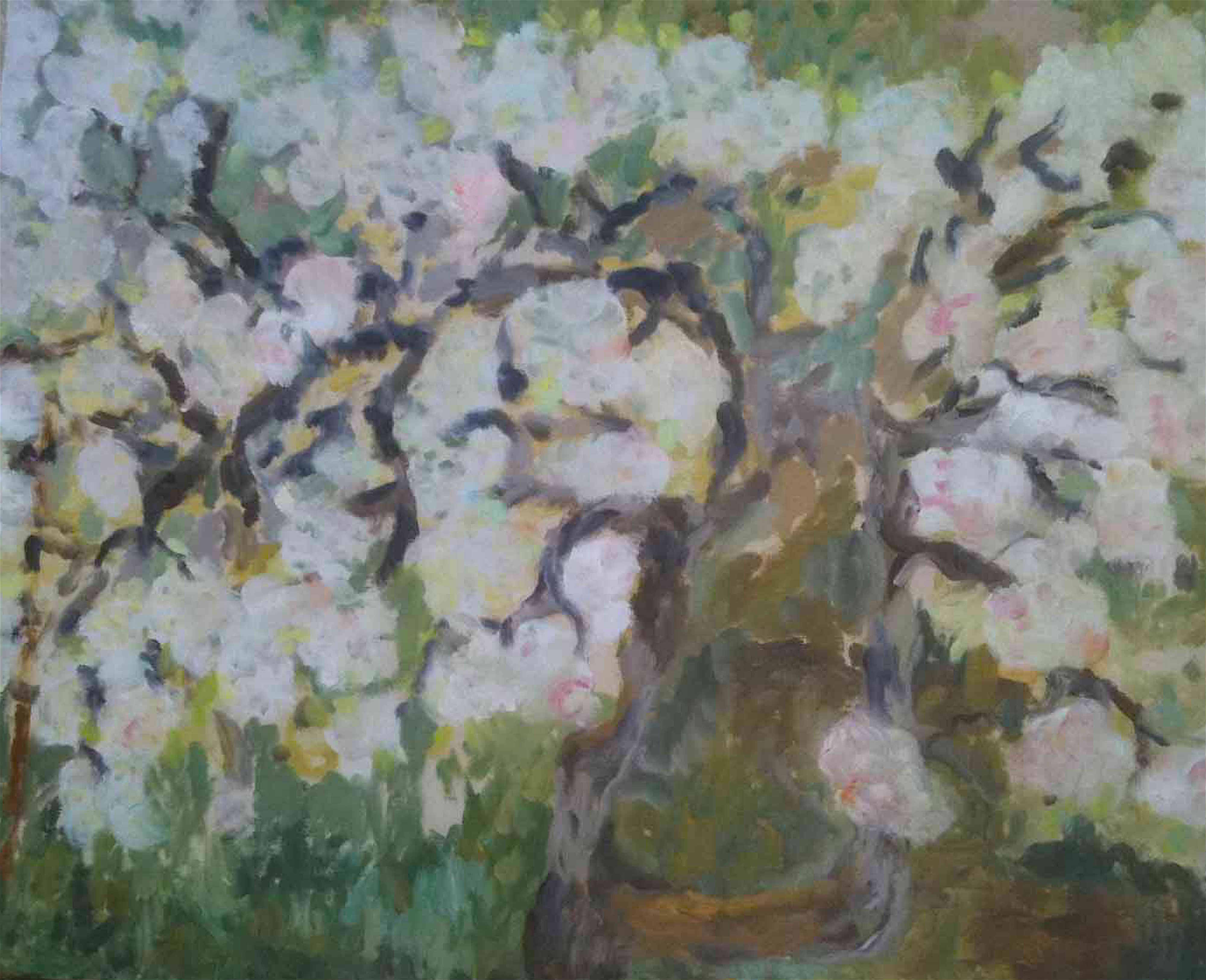 Image of - Premier Poirier en Fleur (First Pear tree in Bloom)