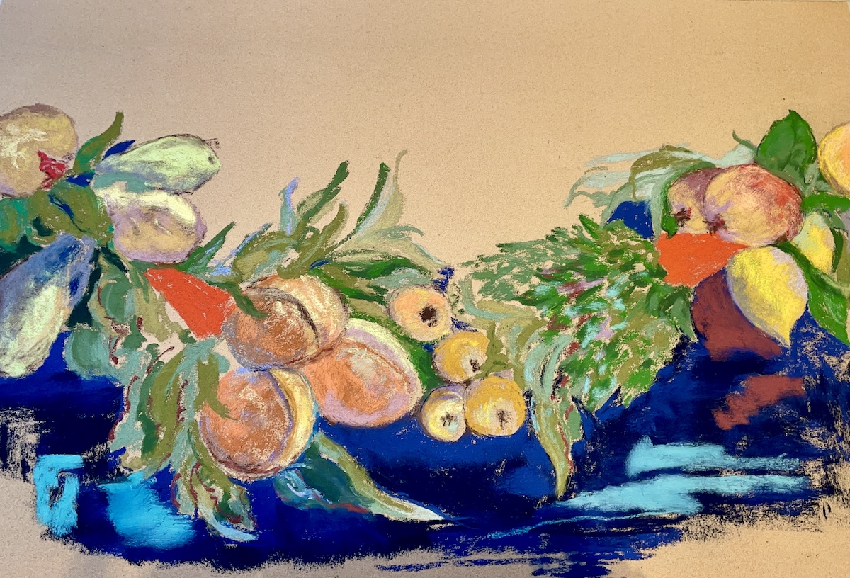 Image of - Cornucopia Series 2 Winter: lemons, pomegranate, quince, peaches, apple